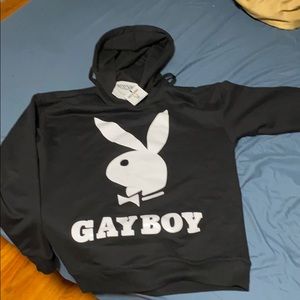 “Gayboy” Moschino hoodie size small